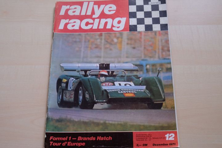 Deckblatt Rallye Racing (12/1971)